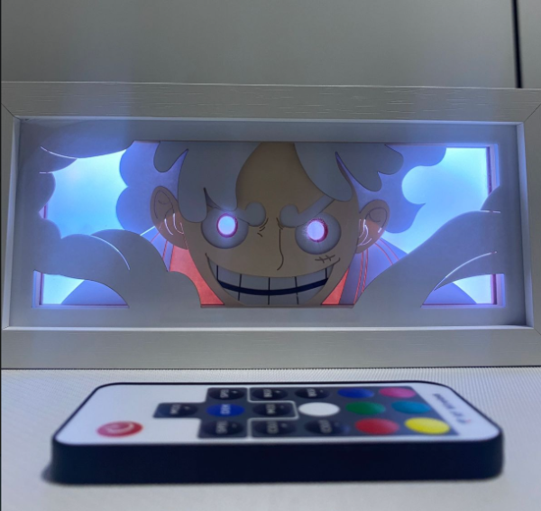 Lámparas Cuadro LED de One Piece – Zoro, Luffy Gear 5 y Luffy Normal - Imagen 4