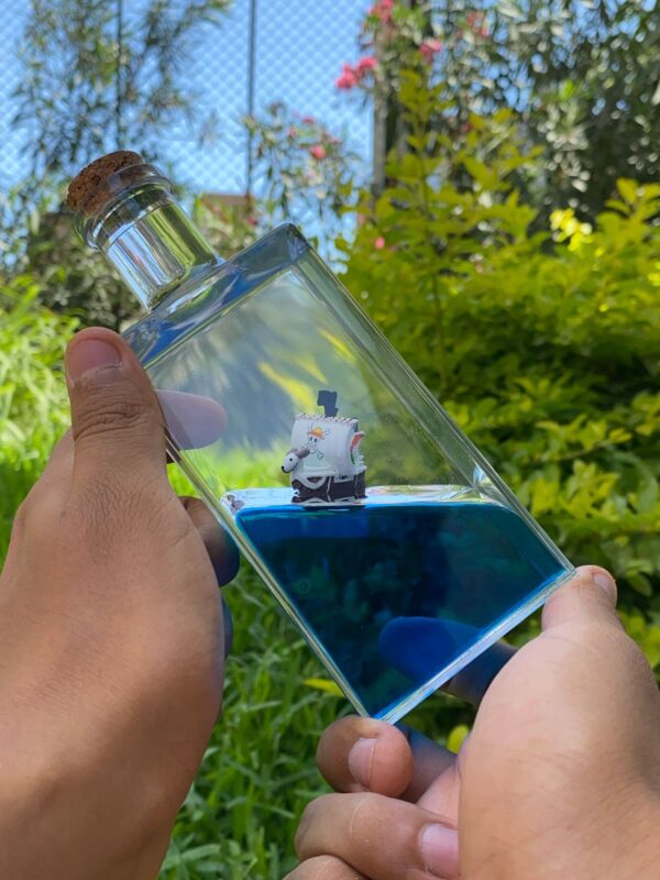 Barco Insumergible en Botella de Acrílico – One Piece (Going Merry | Thousand Sunny) - Imagen 3