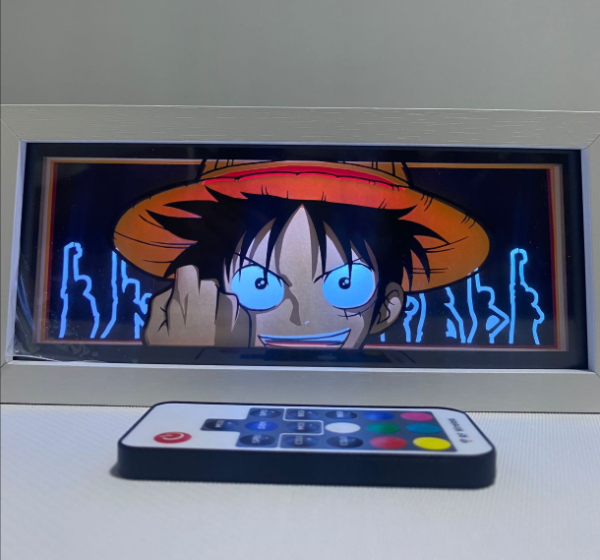 Lámparas Cuadro LED de One Piece – Zoro, Luffy Gear 5 y Luffy Normal - Imagen 3