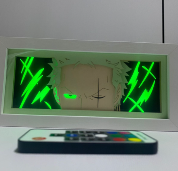Lámparas Cuadro LED de One Piece – Zoro, Luffy Gear 5 y Luffy Normal - Imagen 2