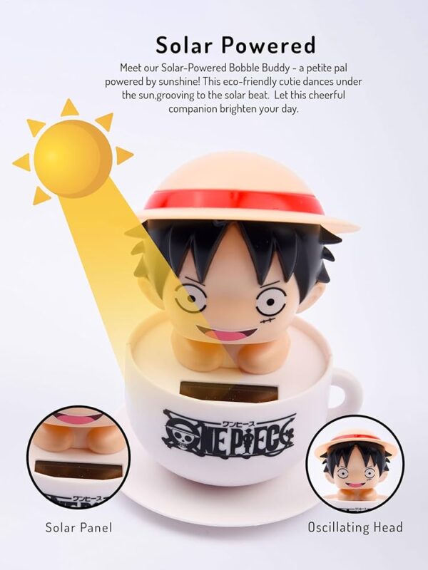 Figura Solar de Luffy y Chopper para Autos y Motos - Imagen 3