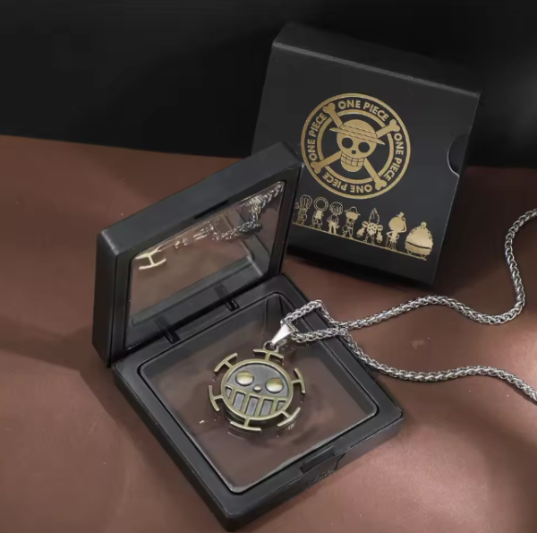Collares Inoxidables de One Piece (Símbolo de Ace, Sombrero de Luffy y Símbolo de Law ) - Imagen 5