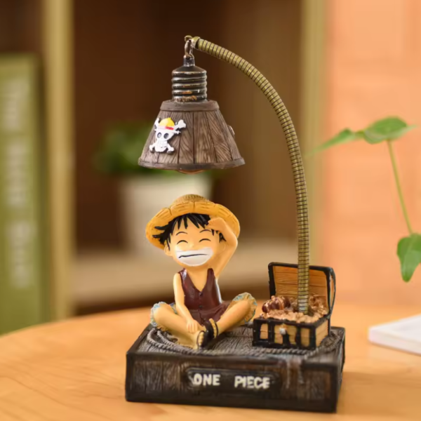 Lámpara de Luffy Sentado con Cofre del Tesoro – One Piece